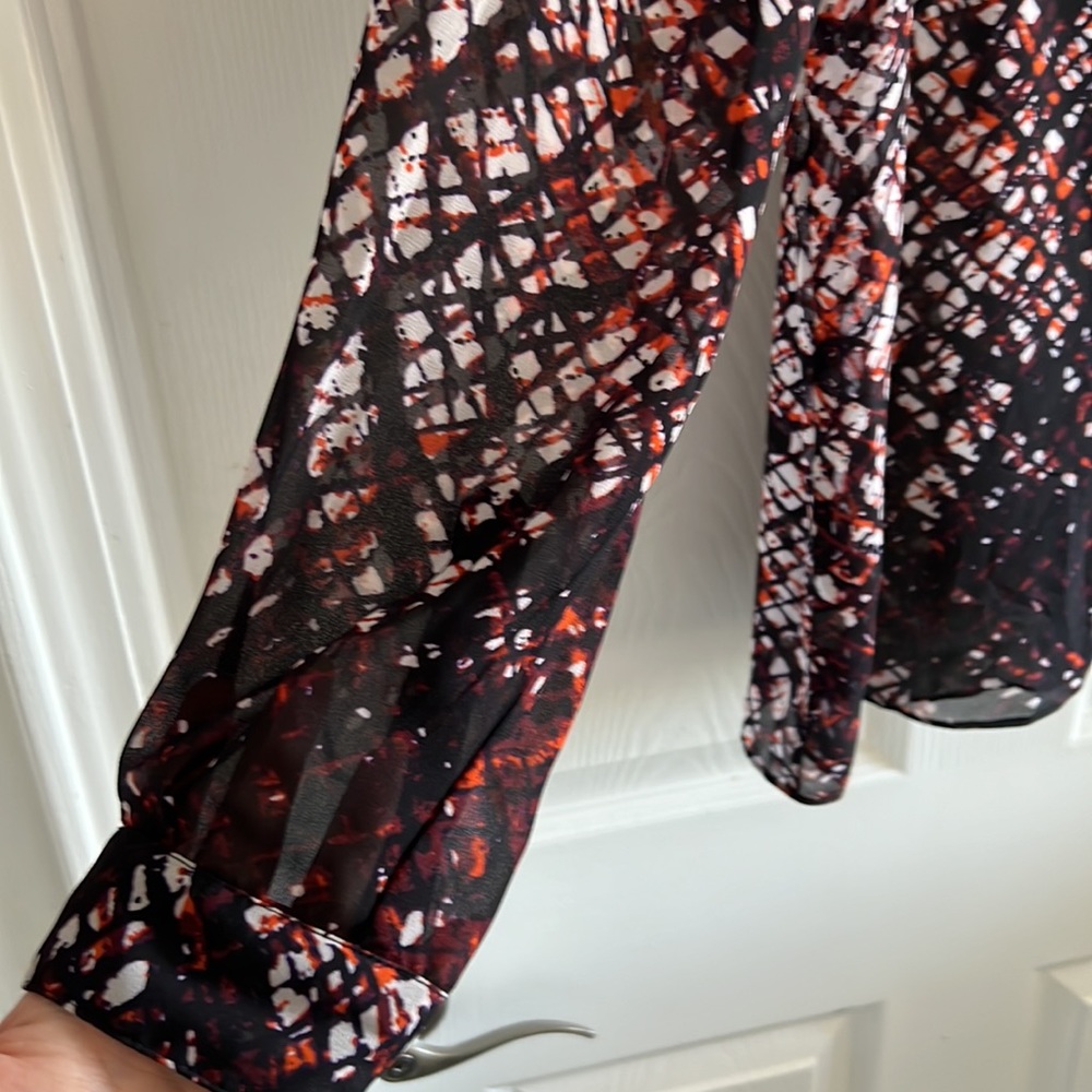 Sheer black button down - Picture 5 of 8